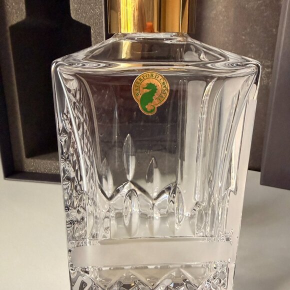 Waterford Lismore Revolution Crystal Square Decanter 25.3oz with Original Box - Picture 6 of 16